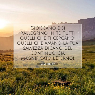 Salmi 40:16 Versetto della Bibbia Spiegato