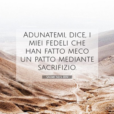 Salmi 50:5 RIV Immagine del Versetto della Bibbia
