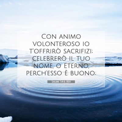 Salmi 54:6 Versetto della Bibbia Spiegato