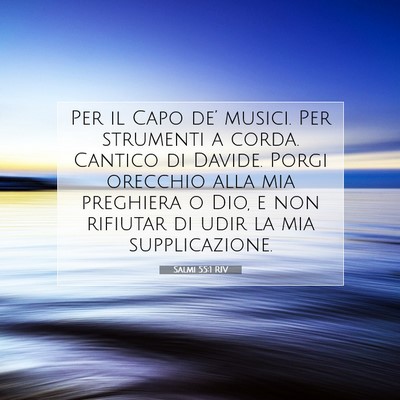 Salmi 55:1 Versetto della Bibbia Spiegato