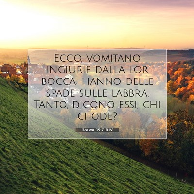 Salmi 59:7 Versetto della Bibbia Spiegato