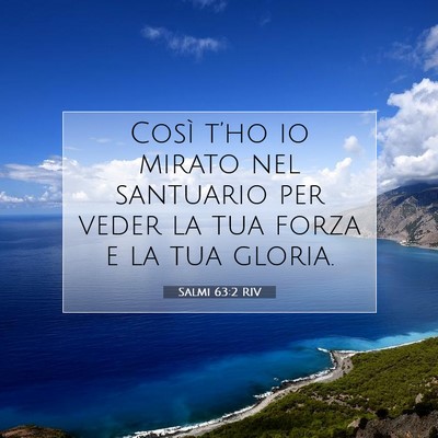 Salmi 63:2 Versetto della Bibbia Spiegato
