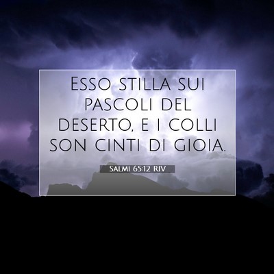 Salmi 65:12 Versetto della Bibbia Spiegato