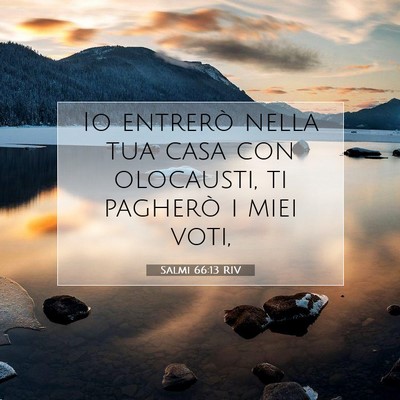 Salmi 66:13 Versetto della Bibbia Spiegato