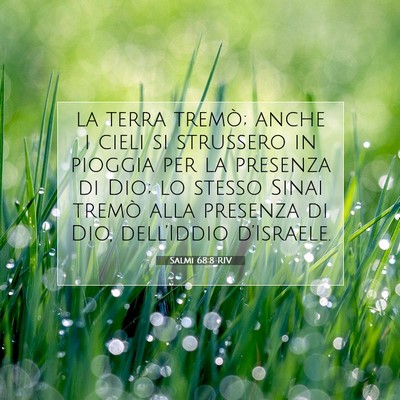 Salmi 68:8 RIV Immagine del Versetto della Bibbia