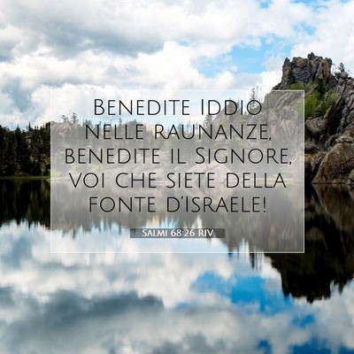 Salmi 68:26 Versetto della Bibbia Spiegato