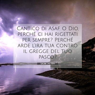 Salmi 74:1 RIV Immagine del Versetto della Bibbia