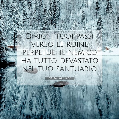 Salmi 74:3 Versetto della Bibbia Spiegato