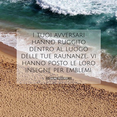 Salmi 74:4 Versetto della Bibbia Spiegato