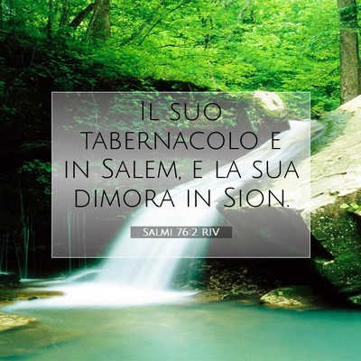 Salmi 76:2 RIV Immagine del Versetto della Bibbia