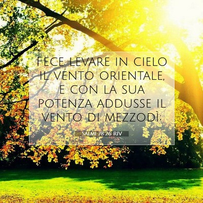 Salmi 78:26 Versetto della Bibbia Spiegato