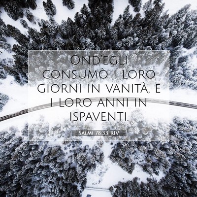 Salmi 78:33 Versetto della Bibbia Spiegato