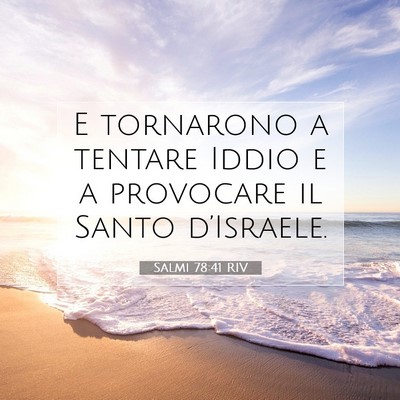 Salmi 78:41 Versetto della Bibbia Spiegato