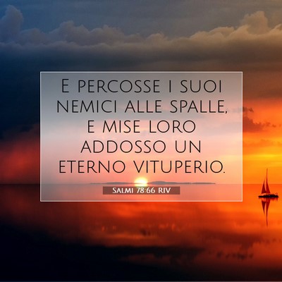 Salmi 78:66 Versetto della Bibbia Spiegato