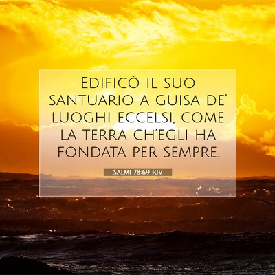 Salmi 78:69 Versetto della Bibbia Spiegato