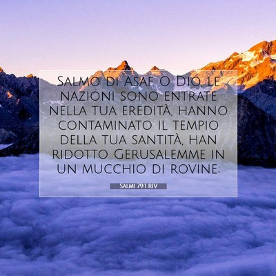 Salmi 79:1 Versetto della Bibbia Spiegato