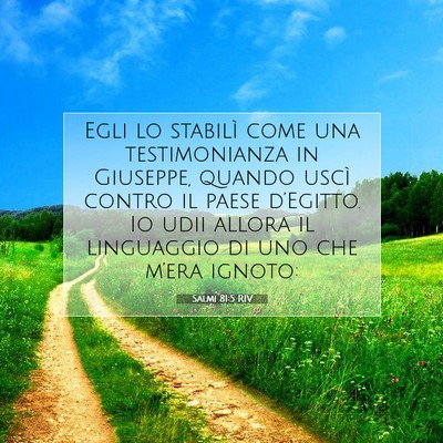 Salmi 81:5 RIV Immagine del Versetto della Bibbia