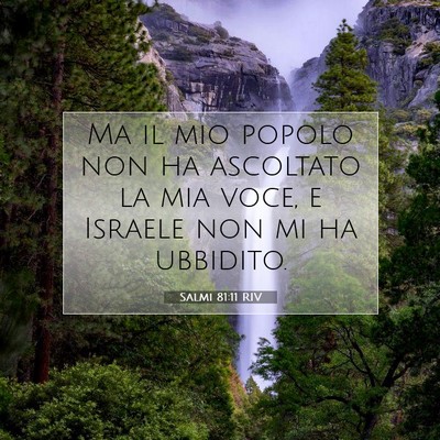 Salmi 81:11 Versetto della Bibbia Spiegato