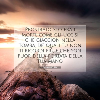 Salmi 88:5 RIV Immagine del Versetto della Bibbia