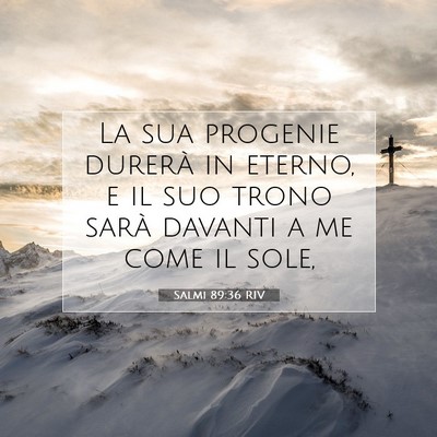 Salmi 89:36 RIV Immagine del Versetto della Bibbia