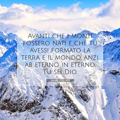 Salmi 90:2 Versetto della Bibbia Spiegato