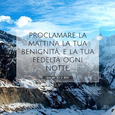 Salmi 92:2 RIV Immagine del Versetto della Bibbia
