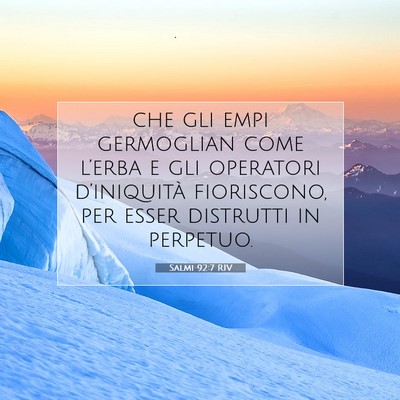 Salmi 92:7 RIV Immagine del Versetto della Bibbia