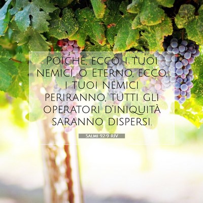 Salmi 92:9 RIV Immagine del Versetto della Bibbia