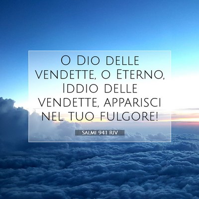 Salmi 94:1 Versetto della Bibbia Spiegato