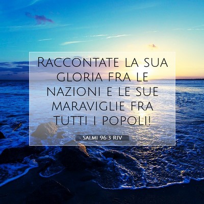 Salmi 96:3 RIV Immagine del Versetto della Bibbia