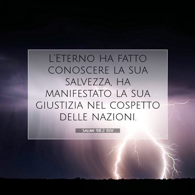 Salmi 98:2 RIV Immagine del Versetto della Bibbia