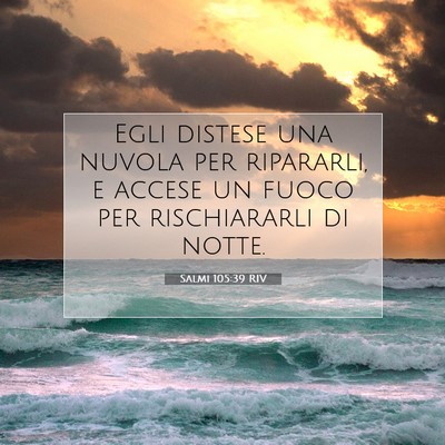 Salmi 105:39 RIV Immagine del Versetto della Bibbia