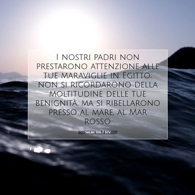 Salmi 106:7 RIV Immagine del Versetto della Bibbia