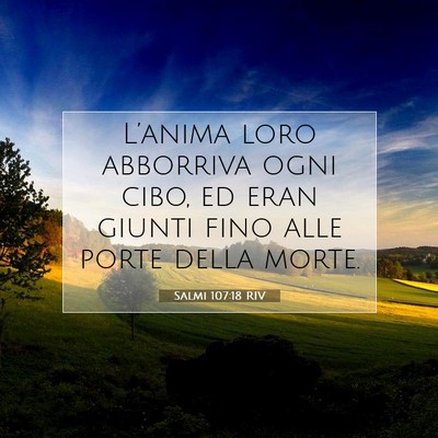 Salmi 107:18 Versetto della Bibbia Spiegato