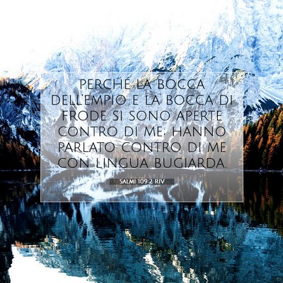 Salmi 109:2 Versetto della Bibbia Spiegato