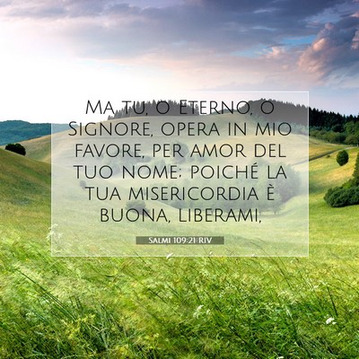 Salmi 109:21 Versetto della Bibbia Spiegato