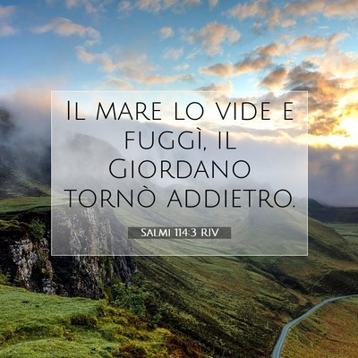 Salmi 114:3 RIV Immagine del Versetto della Bibbia
