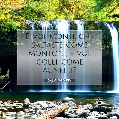 Salmi 114:6 Versetto della Bibbia Spiegato