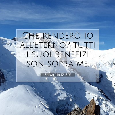 Salmi 116:12 RIV Immagine del Versetto della Bibbia