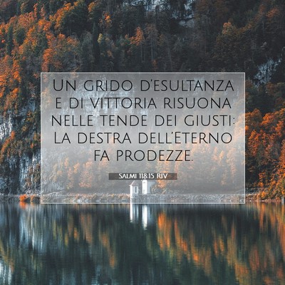 Salmi 118:15 Versetto della Bibbia Spiegato