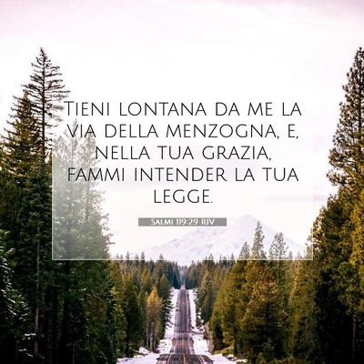 Salmi 119:29 Versetto della Bibbia Spiegato