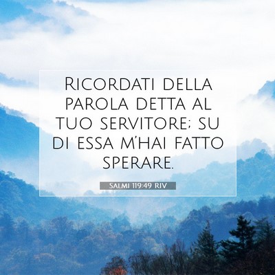Salmi 119:49 Versetto della Bibbia Spiegato
