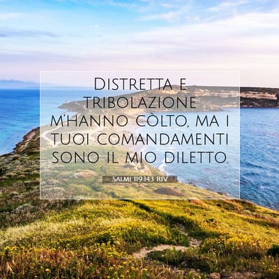 Salmi 119:143 Versetto della Bibbia Spiegato