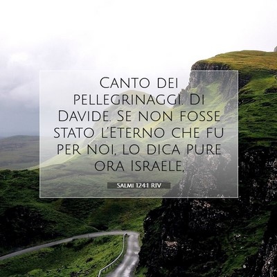 Salmi 124:1 RIV Immagine del Versetto della Bibbia