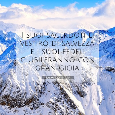 Salmi 132:16 Versetto della Bibbia Spiegato