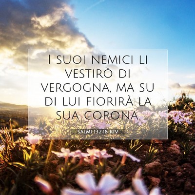 Salmi 132:18 RIV Immagine del Versetto della Bibbia