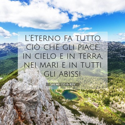 Salmi 135:6 Versetto della Bibbia Spiegato