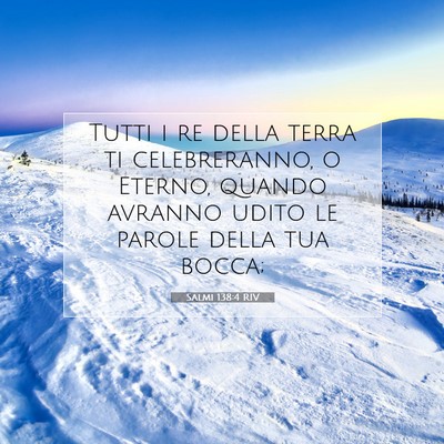 Salmi 138:4 RIV Immagine del Versetto della Bibbia
