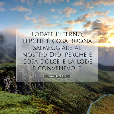 Salmi 147:1 Versetto della Bibbia Spiegato