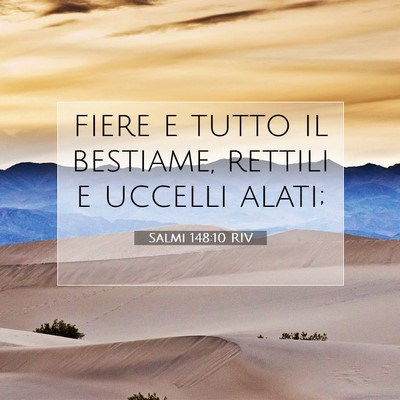 Salmi 148:10 RIV Immagine del Versetto della Bibbia